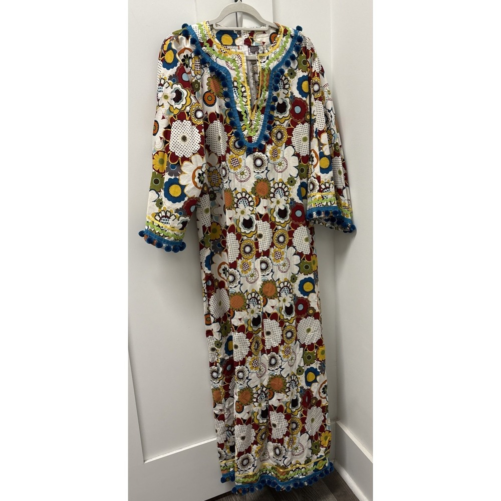 Handmade House Dress Size 14 Brother Sister Design Studio Fabric #b24-dvn-p07